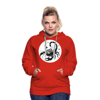 Thumbnail for Women’s Magic Scorpio Premium Hoodie - red