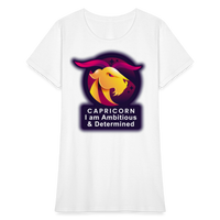 Thumbnail for Women's Glow Capricorn T-Shirt - white