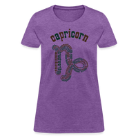 Thumbnail for Women's Power Words Capricorn T-Shirt - purple heather