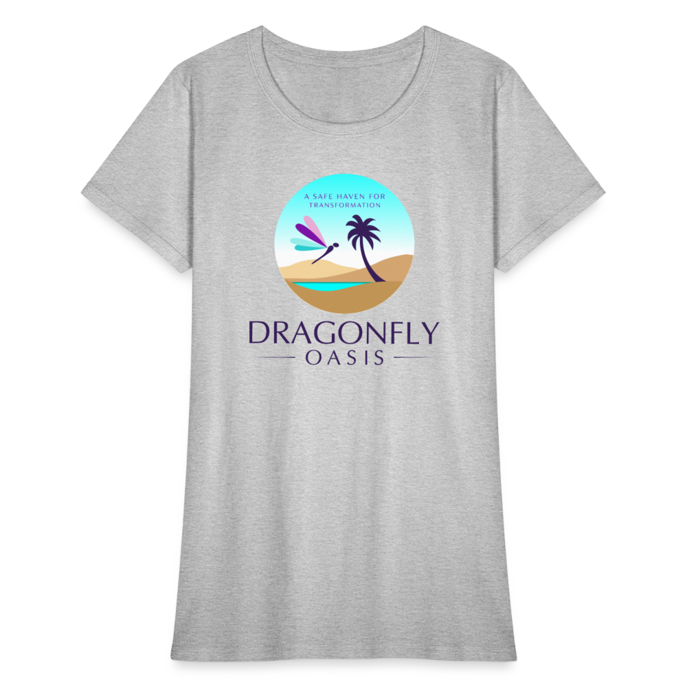 Women's Dragonfly Oasis V.1 Capricorn T-Shirt - heather gray