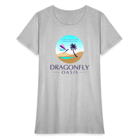 Thumbnail for Women's Dragonfly Oasis V.1 Capricorn T-Shirt - heather gray