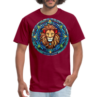 Thumbnail for Men's Mosaic Leo Classic T-Shirt - burgundy