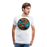 Thumbnail for Men's Mosaic Pisces Premium T-Shirt - white