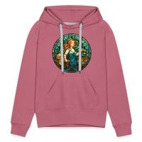 Thumbnail for Women’s Mosaic Virgo Premium Hoodie - mauve