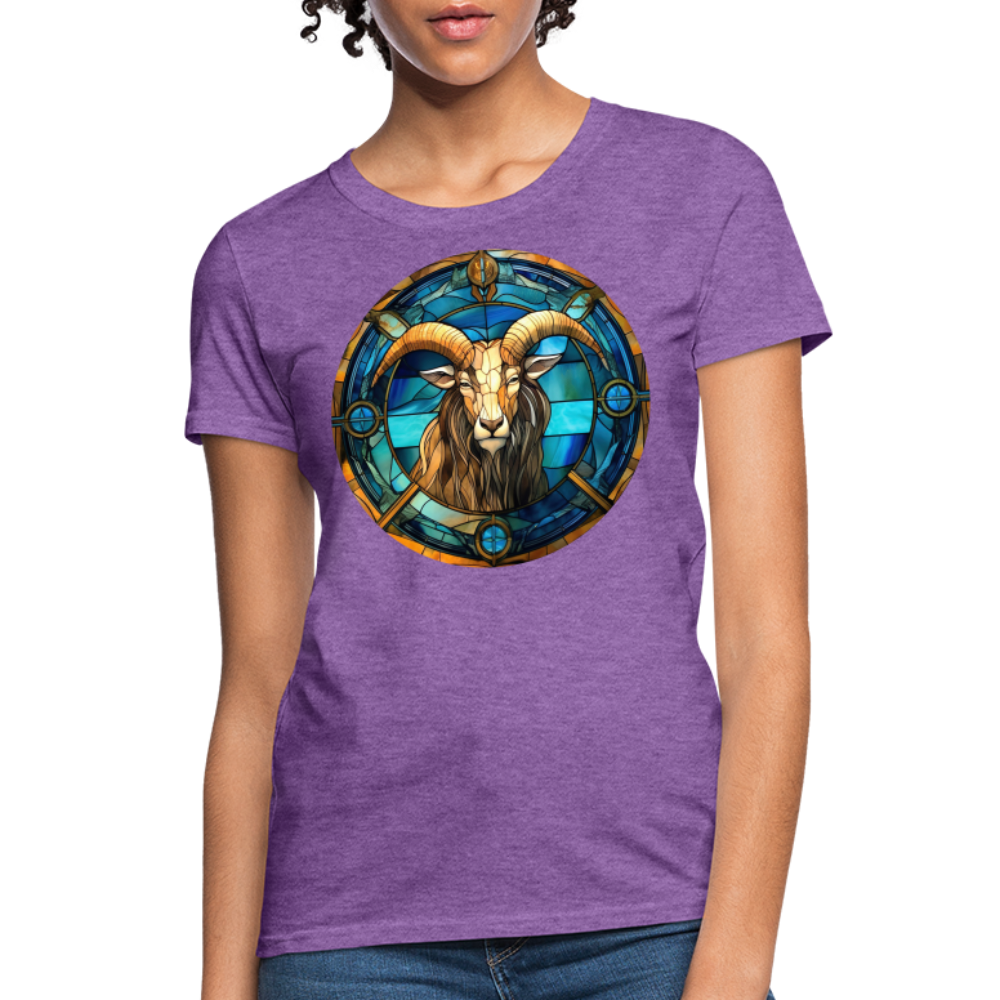 Women's Mosaic Capricorn T-Shirt - purple heather