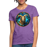 Thumbnail for Women's Mosaic Capricorn T-Shirt - purple heather