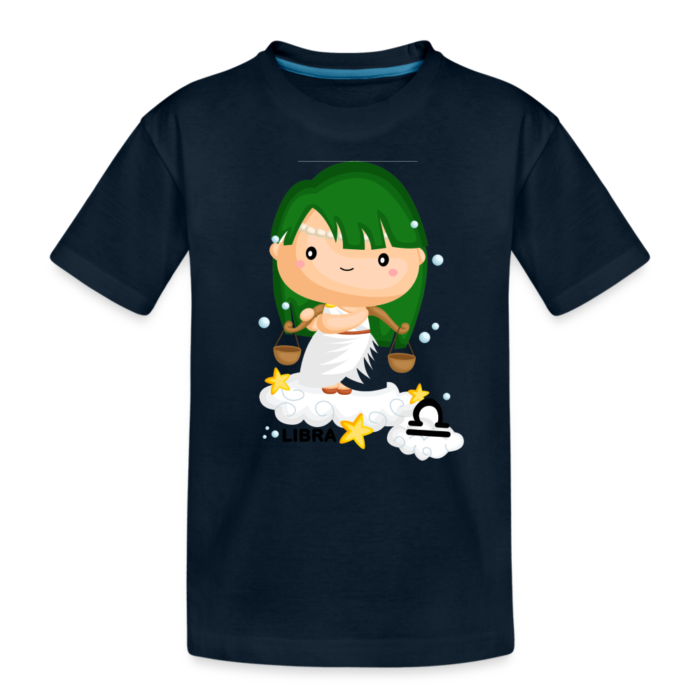 Kid’s Astro Girl Libra Premium Organic T-Shirt - deep navy