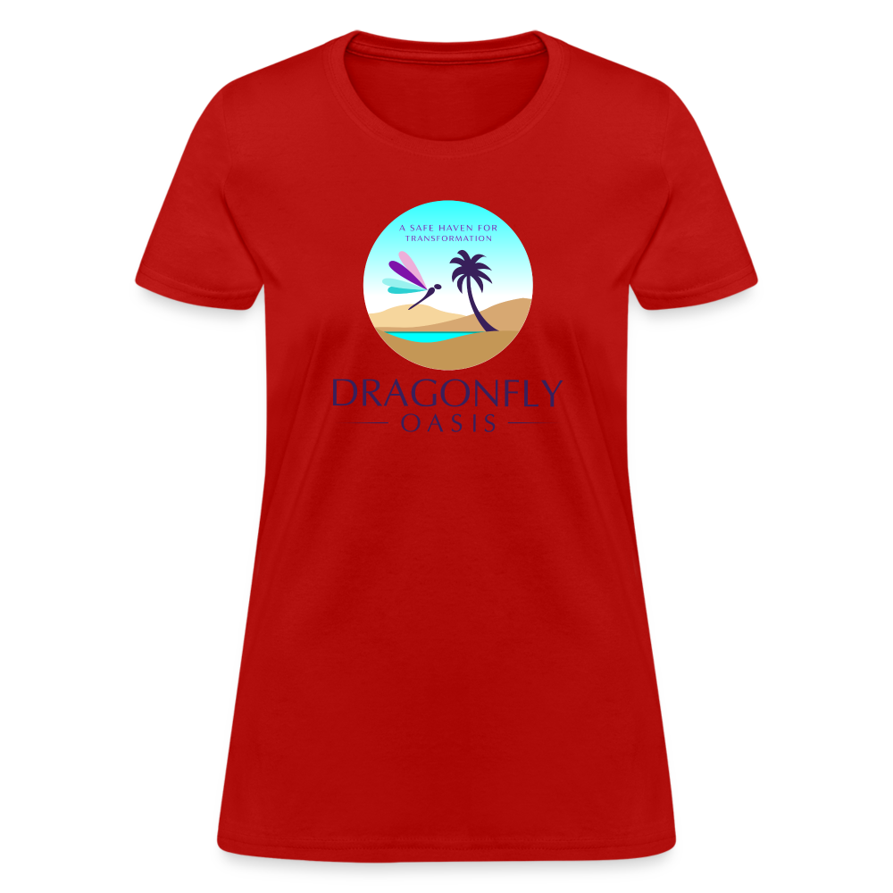 Women's Dragonfly Oasis V.1 Capricorn T-Shirt - red