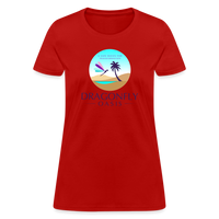 Thumbnail for Women's Dragonfly Oasis V.1 Capricorn T-Shirt - red