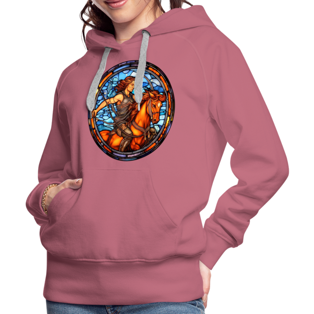 Women’s Mosaic Sagittarius Premium Hoodie - mauve