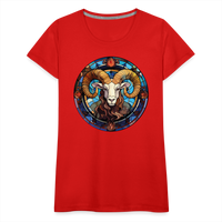 Thumbnail for Women’s Mosaic Aries Premium T-Shirt - red