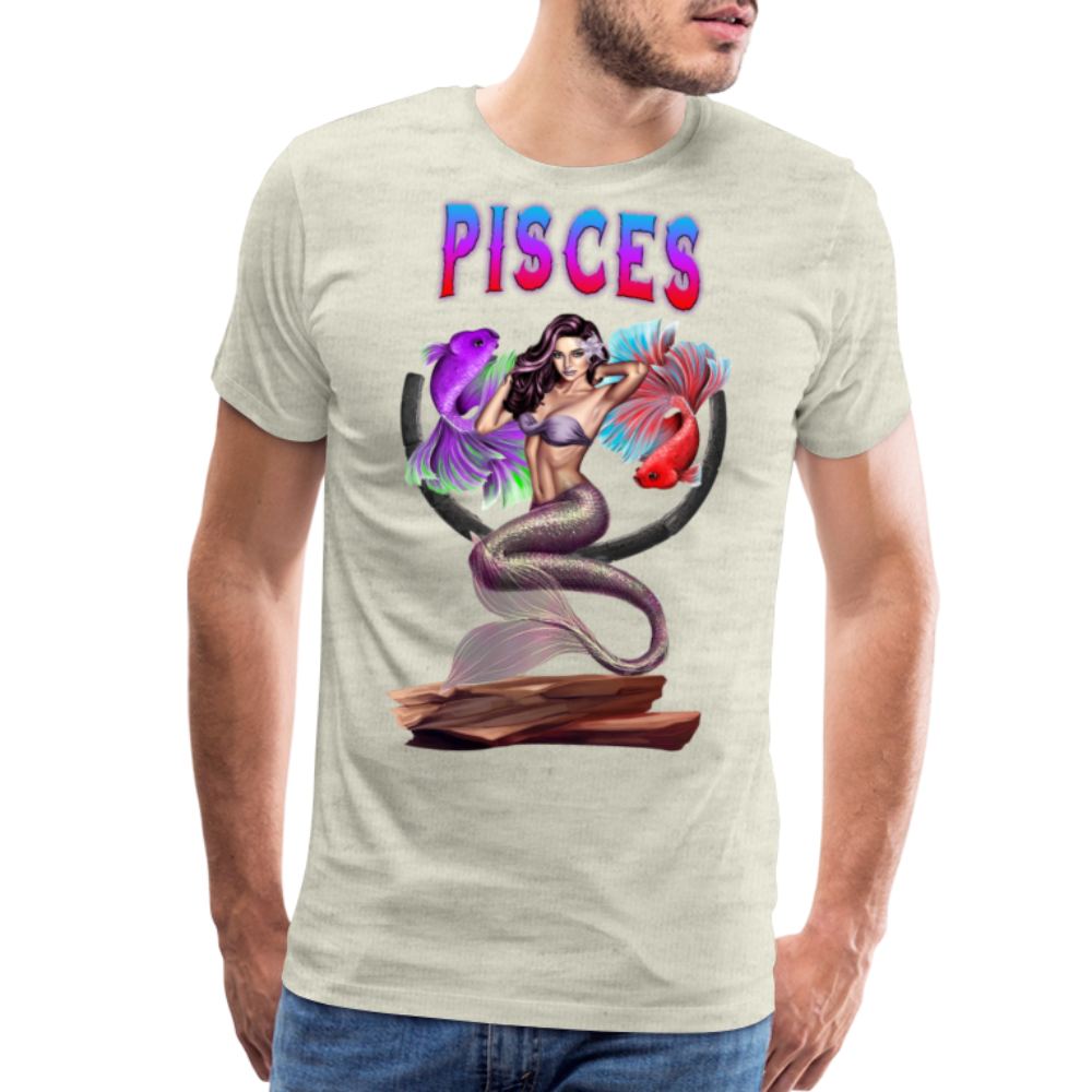 Men's Astral Pisces Premium T-Shirt - heather oatmeal