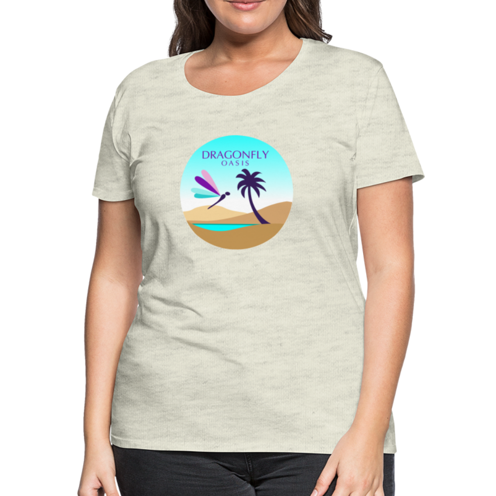 Women's Dragonfly Oasis V.2 Premium T-Shirt - heather oatmeal