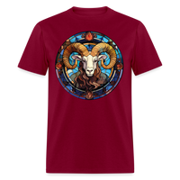 Thumbnail for Men's Mosaic Aries Classic T-Shirt - burgundy