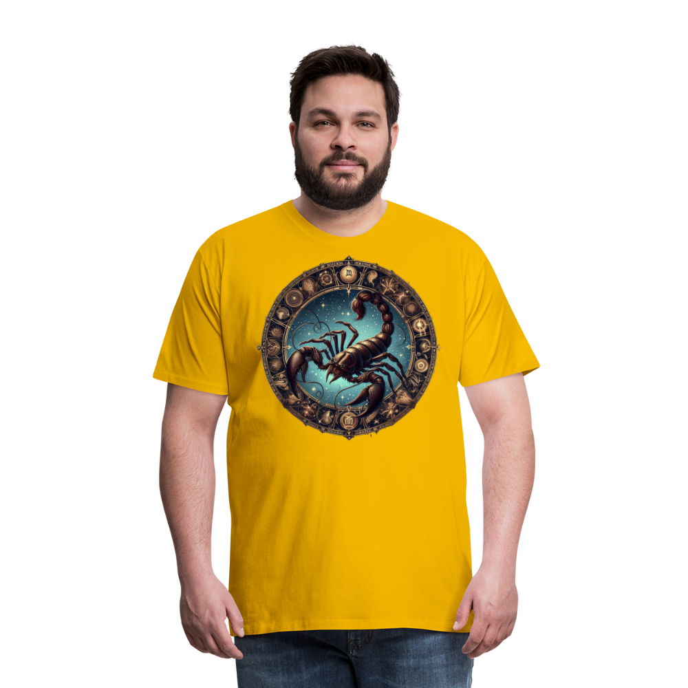 Men's Mythical Scorpio Premium T-Shirt - sun yellow