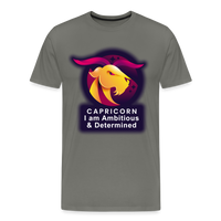 Thumbnail for Men's Glow Capricorn Premium T-Shirt - asphalt gray