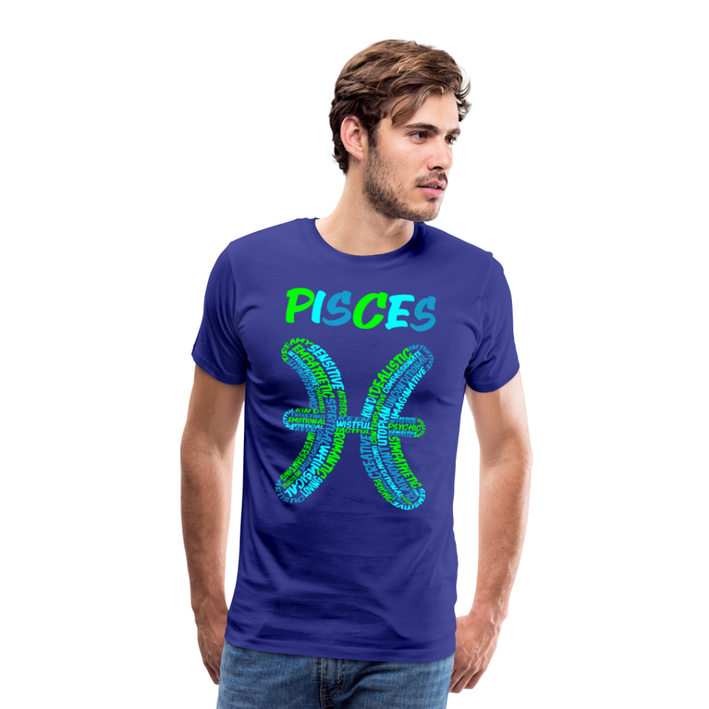 Men's Power Words Pisces Premium T-Shirt - royal blue