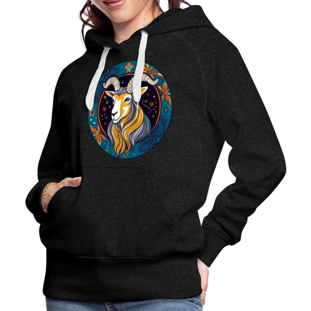 Women’s Mythical Capricorn Premium Hoodie - charcoal grey