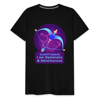 Thumbnail for Men's Neon Sagittarius Premium T-Shirt - black