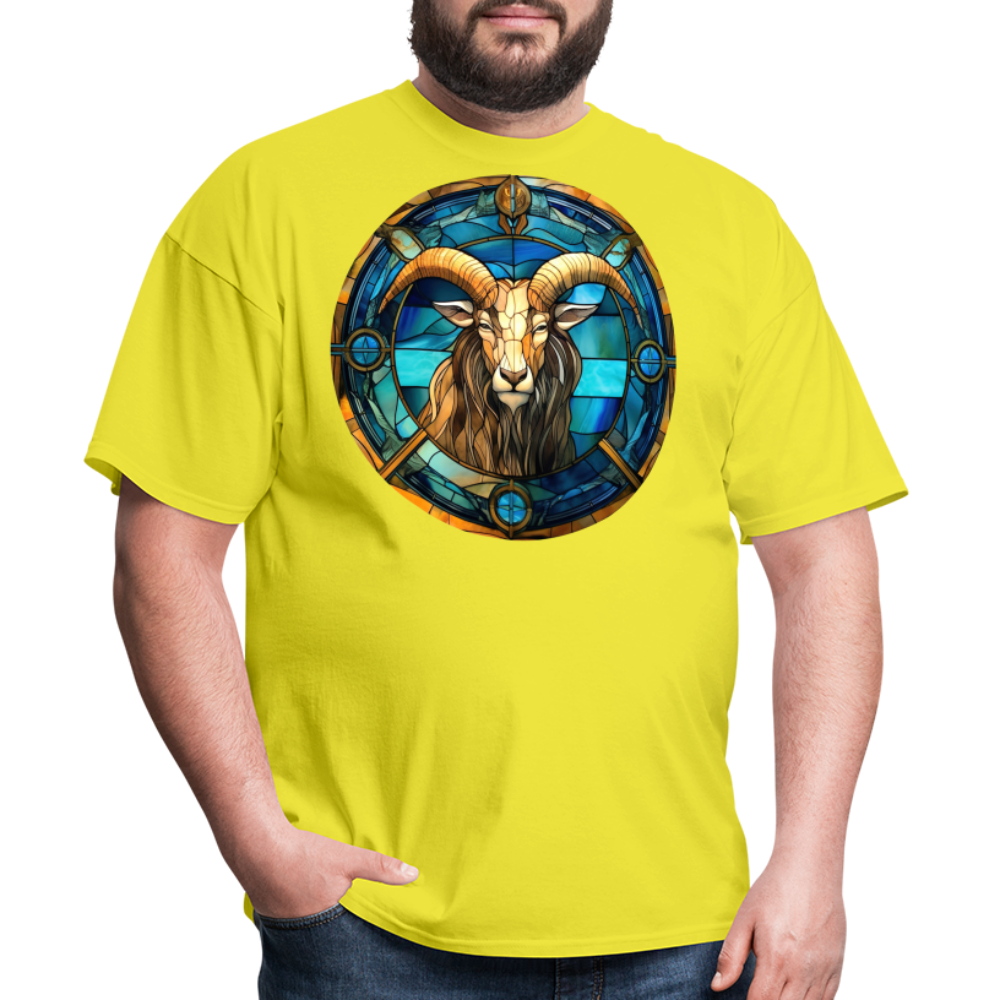 Men's Mosaic Capricorn Classic T-Shirt - yellow