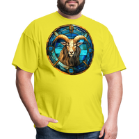 Thumbnail for Men's Mosaic Capricorn Classic T-Shirt - yellow