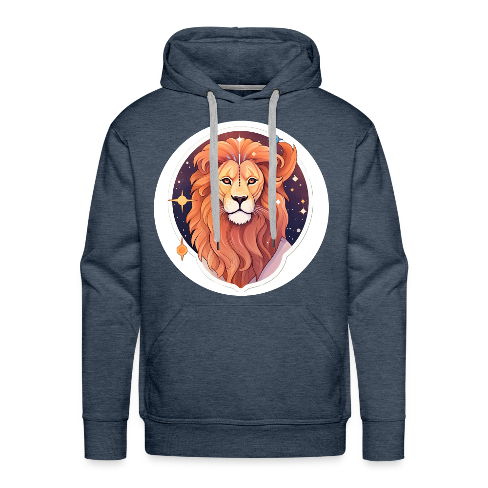 Men’s Symbol Leo Premium Hoodie - heather denim