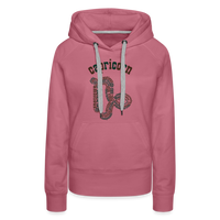 Thumbnail for Women's Power Words Capricorn Premium Hoodie - mauve