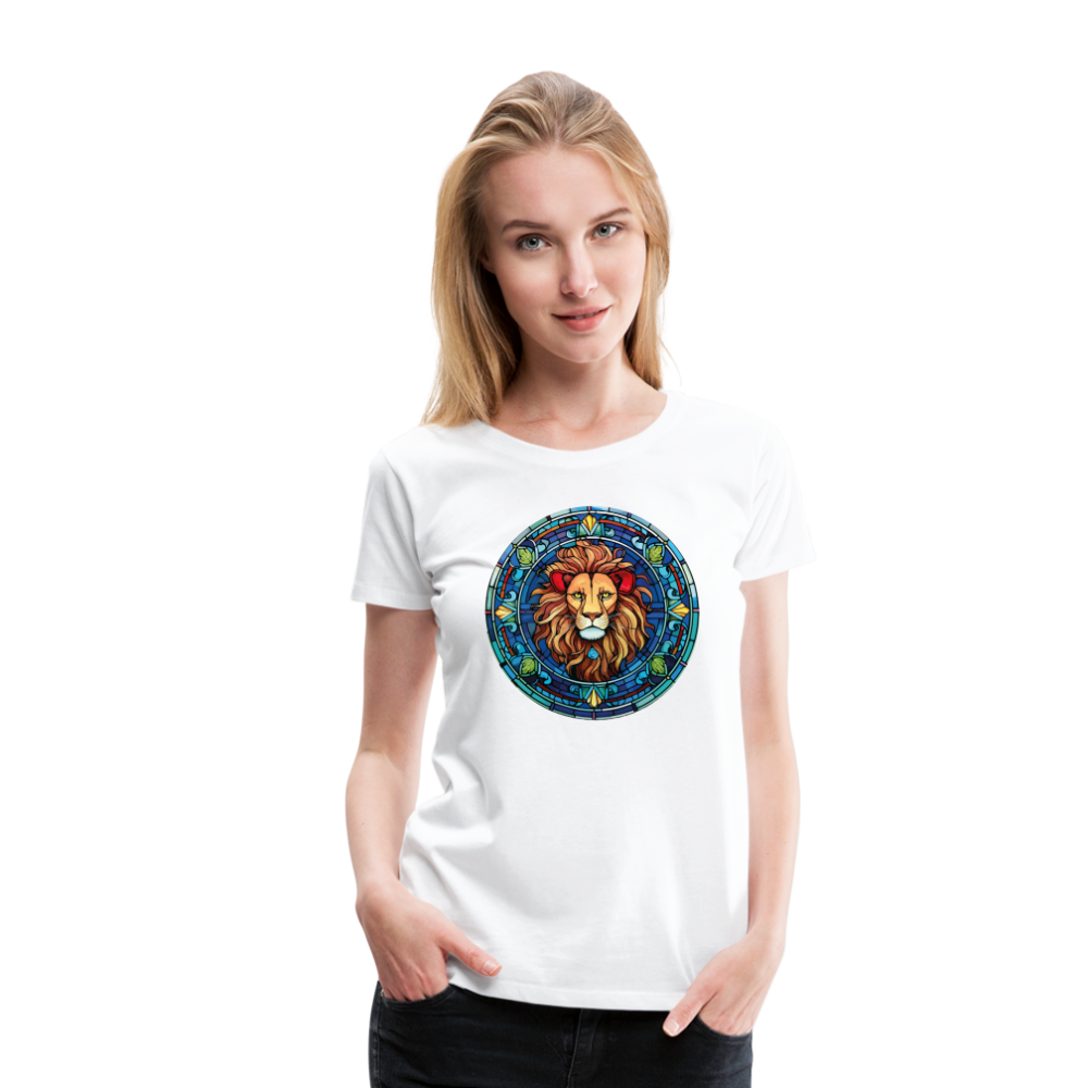 Women's Mosaic Leo Premium T-Shirt - white