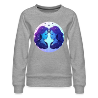 Thumbnail for Women’s Magic Gemini Premium Sweatshirt - heather grey