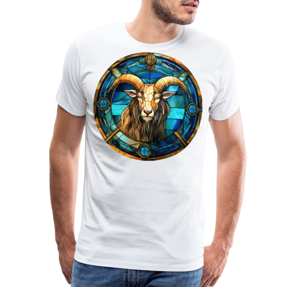 Men's Mosaic Capricorn Premium T-Shirt - white