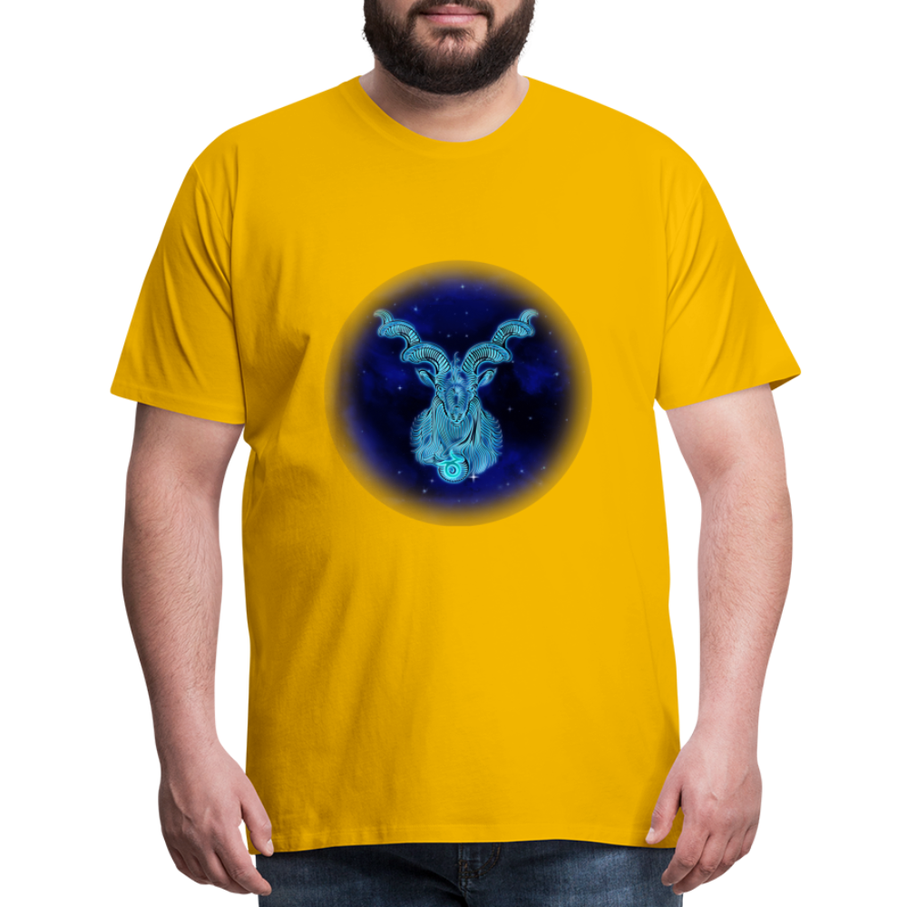 Men's Stellar Capricorn Premium T-Shirt - sun yellow