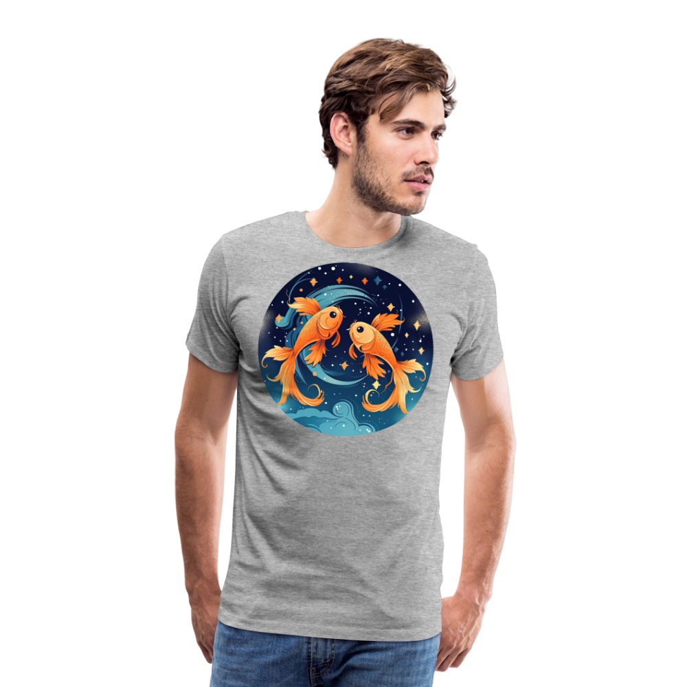 Men's Magic Pisces Premium T-Shirt - heather gray