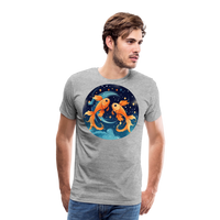 Thumbnail for Men's Magic Pisces Premium T-Shirt - heather gray