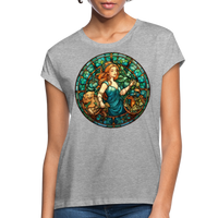 Thumbnail for Women's Mosaic Virgo Relaxed Fit T-Shirt - heather gray