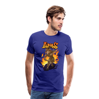 Thumbnail for Men's Fiery Aries Premium T-Shirt - royal blue