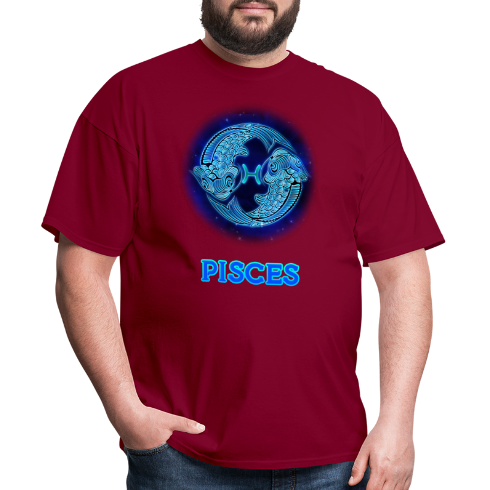 Men's Stellar Pisces Classic T-Shirt - burgundy