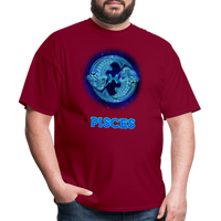 Thumbnail for Men's Stellar Pisces Classic T-Shirt - burgundy