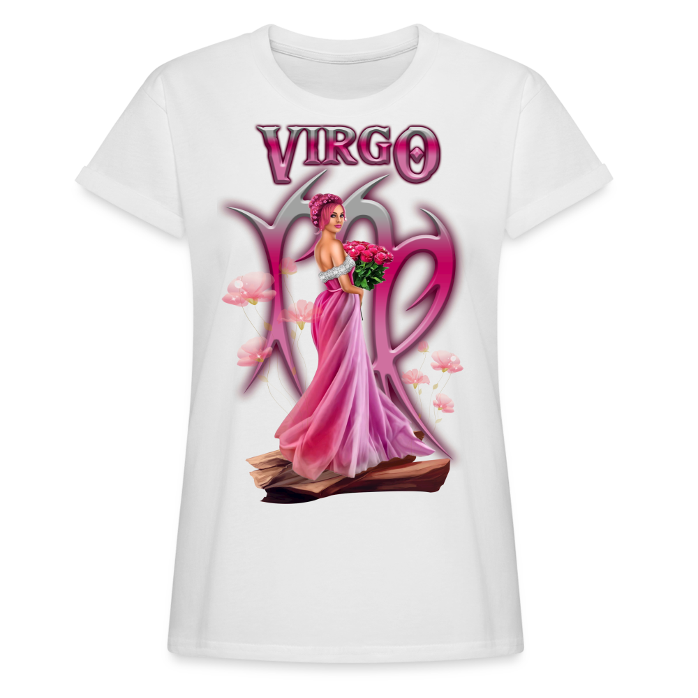 Women's Astral Virgo Relaxed Fit T-Shirt - white