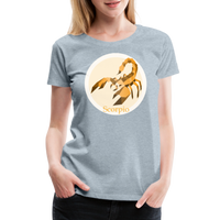 Thumbnail for Women’s Mosaic Scorpio Premium T-Shirt - heather ice blue