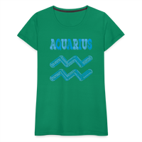 Thumbnail for Women's Power Words Aquarius Premium T-Shirt - kelly green