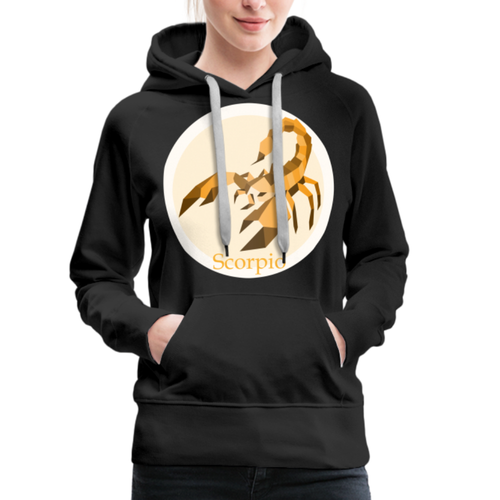 Women’s Mosaic Scorpio Premium Hoodie - black