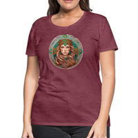 Thumbnail for Women’s Mythical Virgo Premium T-Shirt - heather burgundy