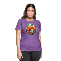 Thumbnail for Women's Symbol Pisces T-Shirt - purple heather