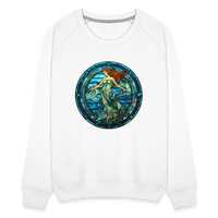 Thumbnail for Women’s Mosaic Aquarius Premium Sweatshirt - white