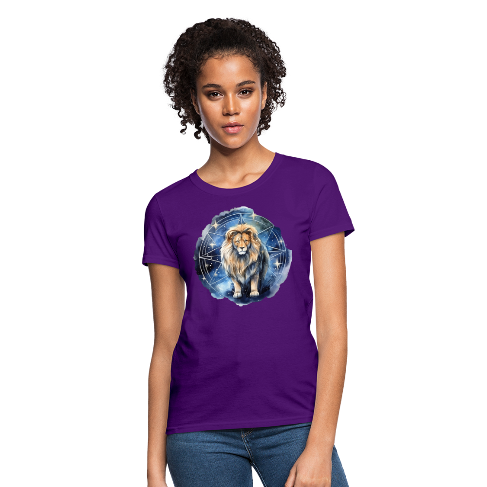 Women's Mythical Leo T-Shirt - purple