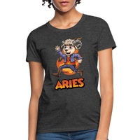 Thumbnail for Women's Playful Aries T-Shirt - heather black