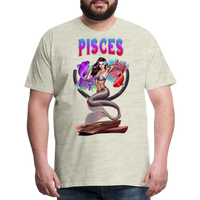 Thumbnail for Men's Astral Pisces Premium T-Shirt - heather oatmeal