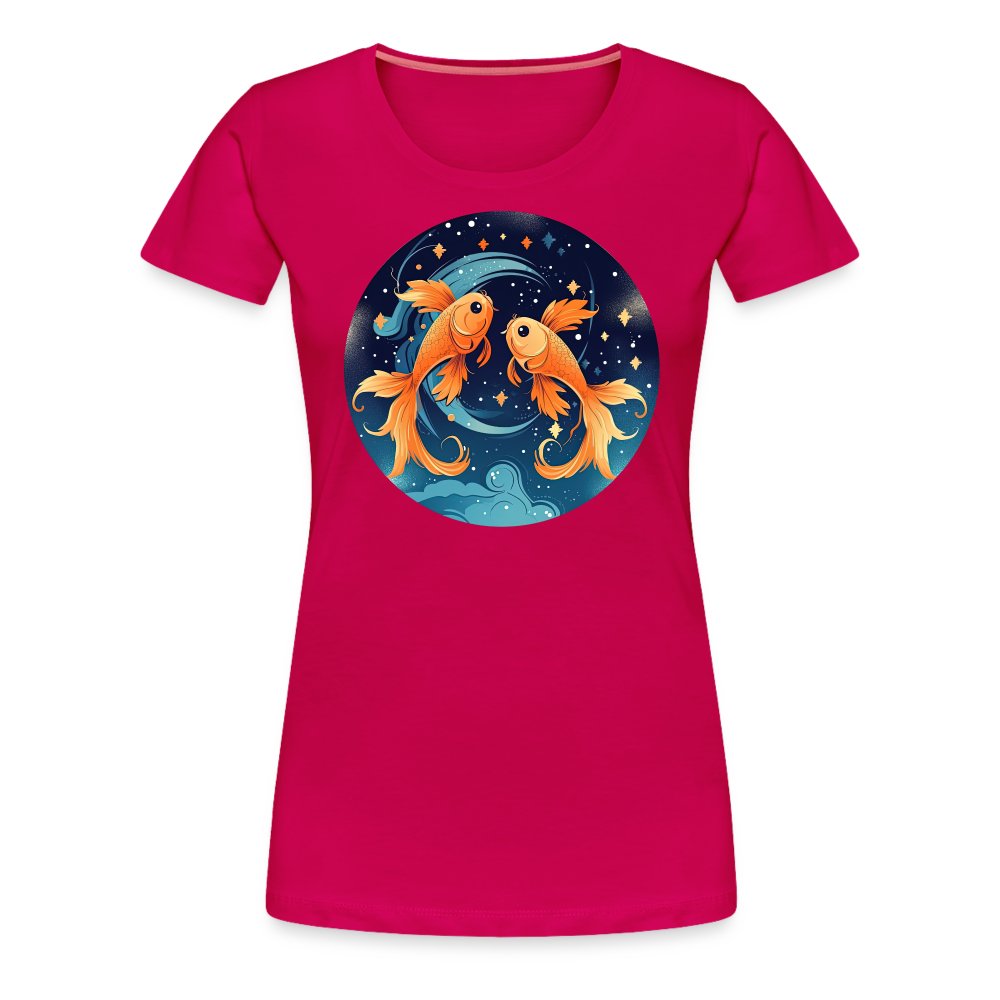 Women’s Magic Pisces Premium T-Shirt - dark pink