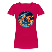 Thumbnail for Women’s Magic Pisces Premium T-Shirt - dark pink