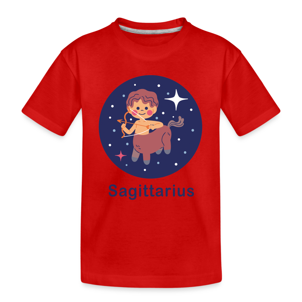 Kid’s Bluey Sagittarius Premium Organic T-Shirt - red